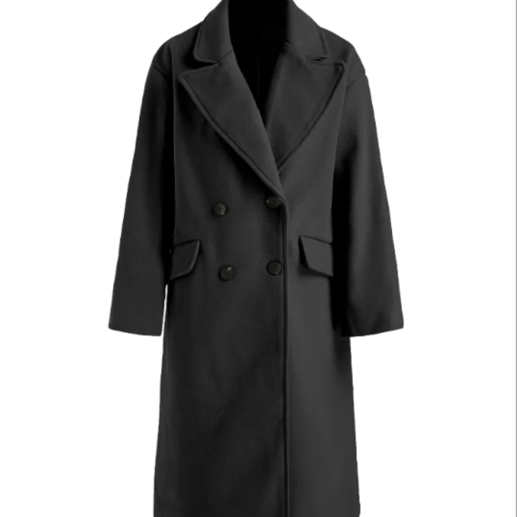 Collar Solid Pocket Button Coat